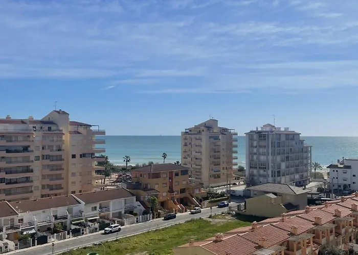 Apartamento Balea Mar Gran Terraza Y Piscina A 4 Min De La Playa